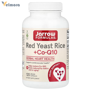 Jarrow Formulas, Red Yeast Rice + Co-Q10, 120 Veggie Capsules