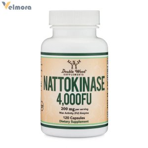 Double Wood NATTOKINASE 4,000FU 200 mg Per Serving 120 Capsules
