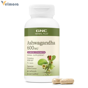 GNC Herbal Plus® KSM-66® Ashwagandha Root Extract 600mg Capsules
