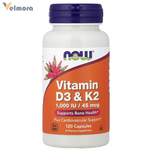 Now Foods Vitamin D3 &amp; K2 120 Capsules In Pakistan