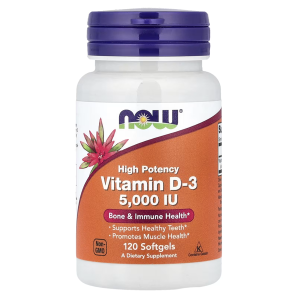 Now Foods Vitamin D-3 5000 Iu 120 Softgels In Pakistan