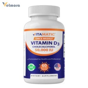 Vitamin D3 50,000 IU Weekly Dose Veggie Capsules in Pakistan