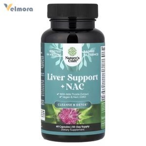 Nature's Craft Liver Support + NAC with Milk Thistle Extract Capsules