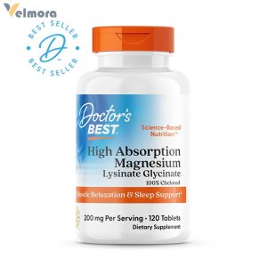 Doctor's Best High Absorption Magnesium, 100 mg, 120 Tablets