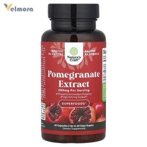 Nature's Craft Pomegranate Extract 500mg Capsules