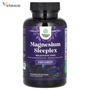 Nature's Craft Magnesium Sleeplex Melatonin-Free Capsules