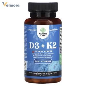 Nature's Craft D3 + K2 Cherry Chewable Tablets