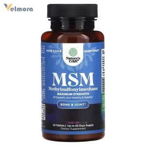 Nature's Craft MSM 1000mg Maximum Strength Tablets