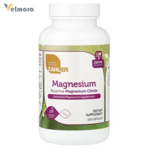 Zahler Bioactive Magnesium Citrate 200mg Capsules