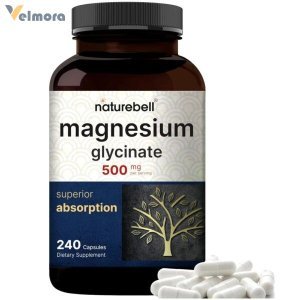 NatureBell Magnesium Glycinate 500mg Capsules