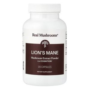 Real Mushrooms Lion’s Mane Extract Powder 120 Capsules