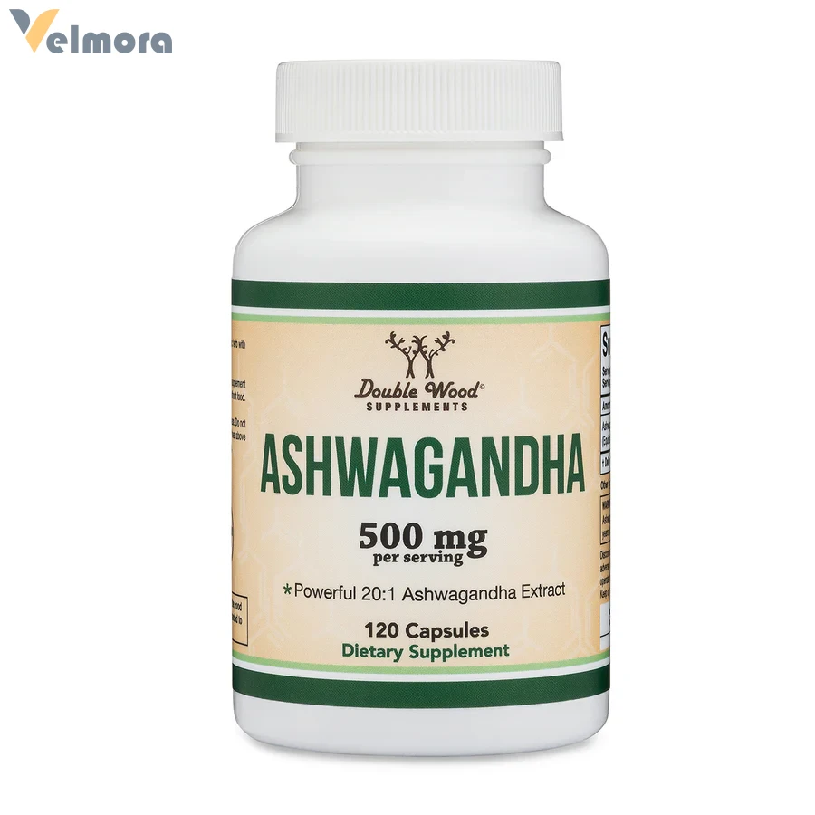 Double Wood Ashwagandha 500 Mg Per Serving 120 Capsules
