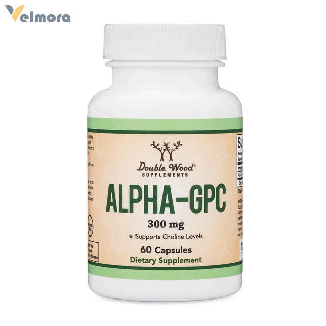 Double Wood Alpha-gpc 300 Mg Supports Choline Levels 60 Capsules
