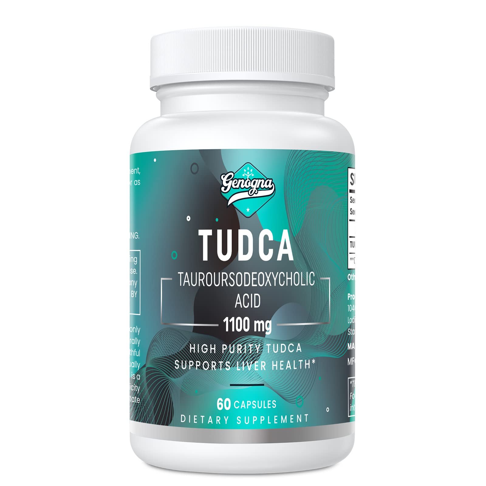 Genogna Tudca Tauroursodeoxycholic ACID 1100 Mg Capsules