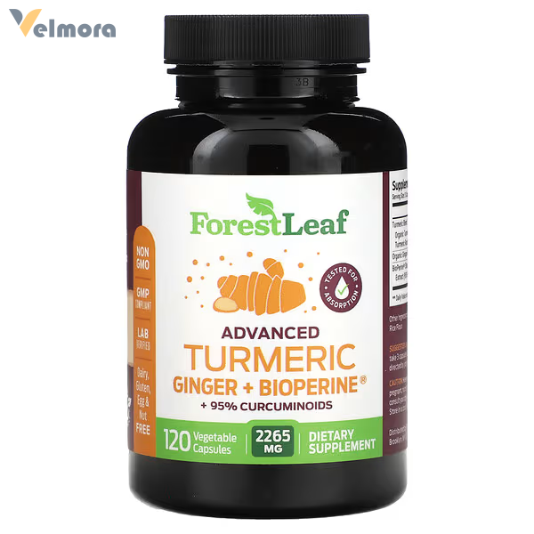 Forest Leaf Advanced Turmeric Ginger + Bioperine Capsules In Pakistan
