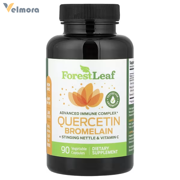 Forest Leaf Quercetin Bromelain + Stinging Nettle & Vitamin C Capsules
