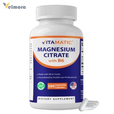 vitamatic Magnesium Citrate 500mg per Serving Vegetarian Capsules in Pakistan