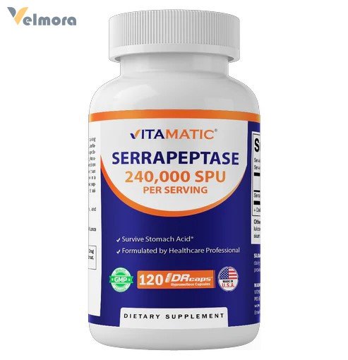 Vitamatic Serrapeptase 240,000 SPU  Capsules in Pakistan