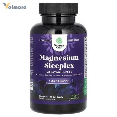 Nature's Craft Magnesium Sleeplex Melatonin-Free Capsules