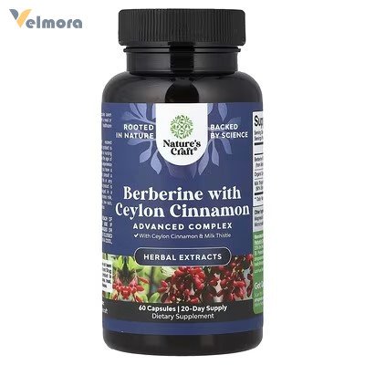Nature's Craft Berberine with Ceylon Cinnamon Capsules