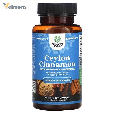 Nature's Craft Ceylon Cinnamon 500mg Tablets
