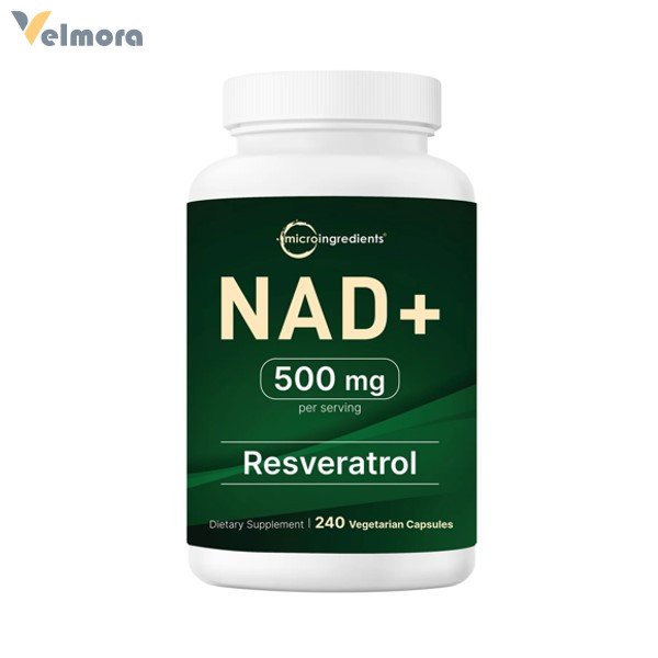 Micro Ingredients NAD+ 500mg with Resveratrol Capsules