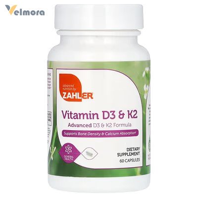 Zahler Vitamin D3 & K2 Capsules