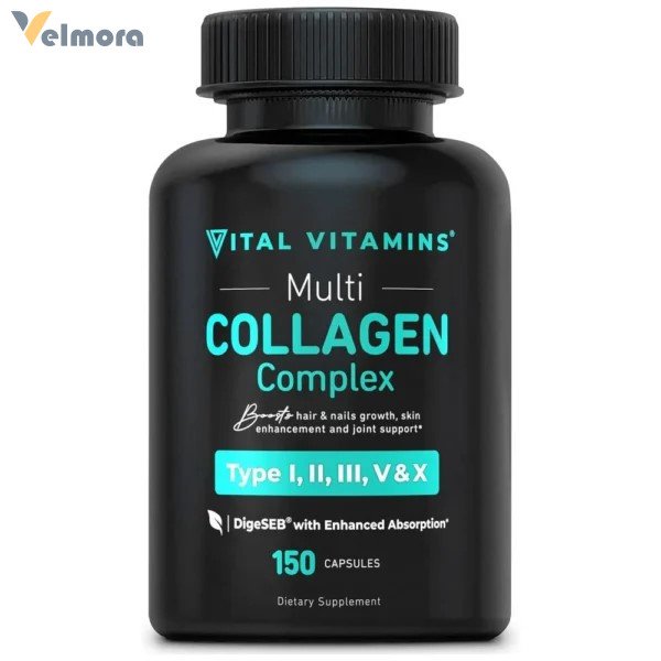 Vital Vitamins Multi Collagen I, II, III, V, X Capsules