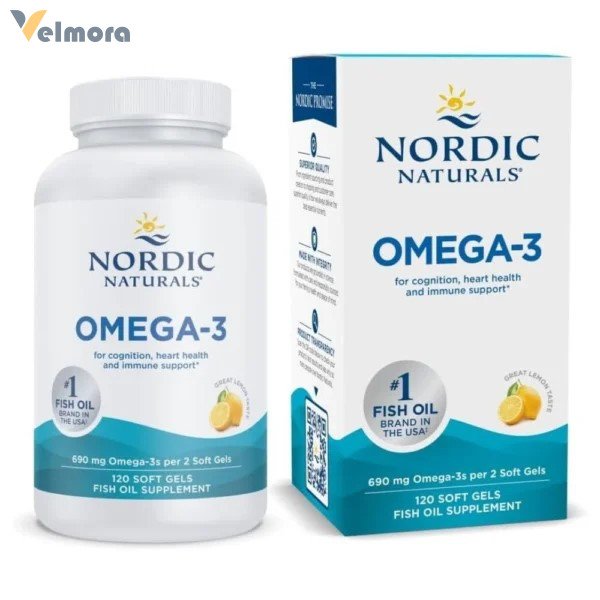 Nordic Naturals Omega-3 Fish Oil Lemon Flavor Softgels