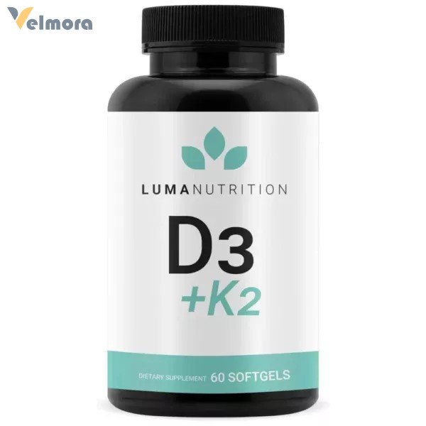 Luma Nutrition Vitamin D3 K2 10000 IU Softgels