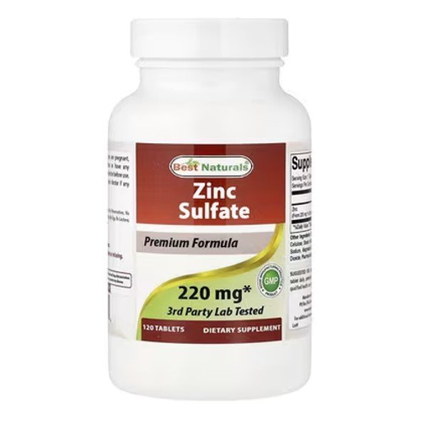 Best Naturals Zinc Sulfate 50 mg 120 Tablets in Pakistan