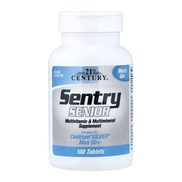 21st Century Sentry Senior Men’s 50+ Multivitamin 100 Tablets
