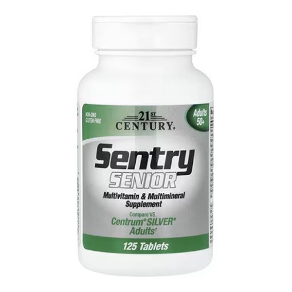 21st Century Sentry Senior Adults 50+ Multivitamin 125 Tablets