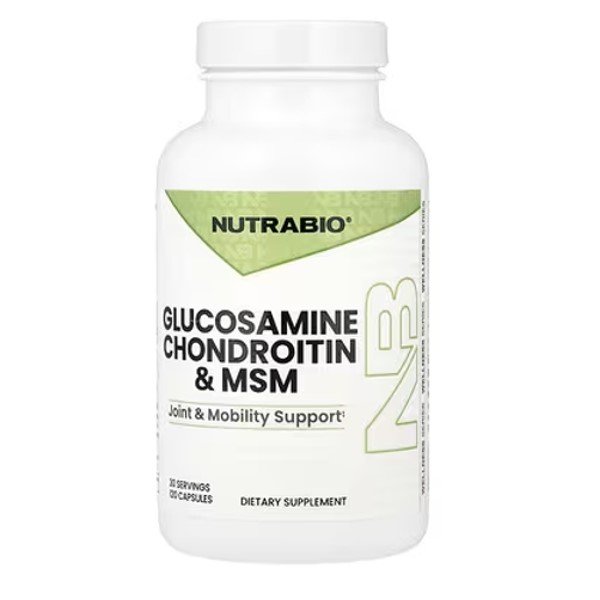 NutraBio Glucosamine Chondroitin & MSM 120 Capsules in Pakistan