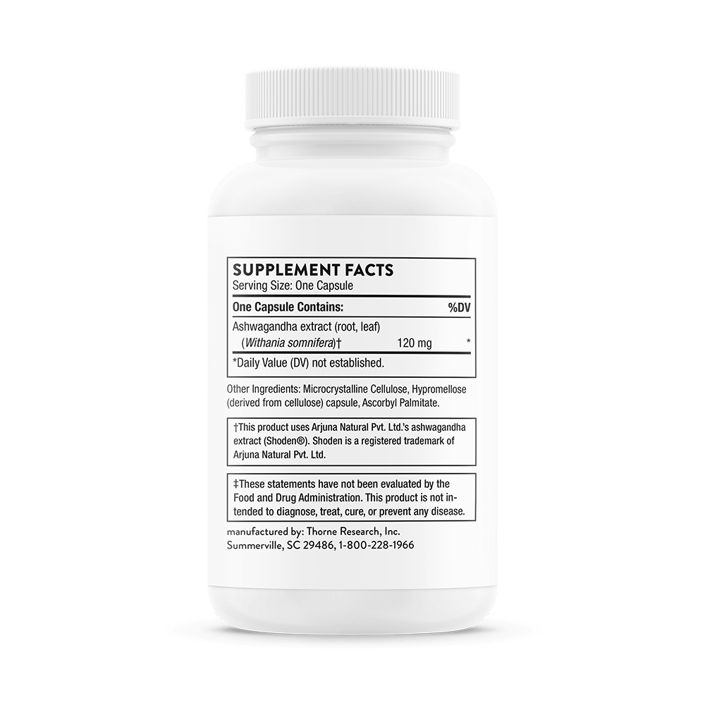 Thorne, Ashwagandha, 120 mg thumbnail 3