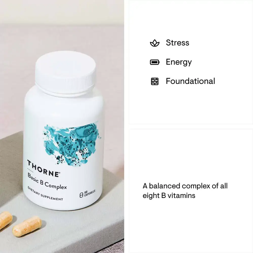 Thorne Basic B Complex 60 Capsules thumbnail 2