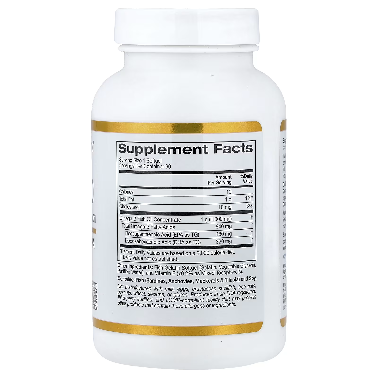 California Gold Nutrition, Omega 800 Ultra-Concentrated Omega-3 Fish Oil Softgel thumbnail 2