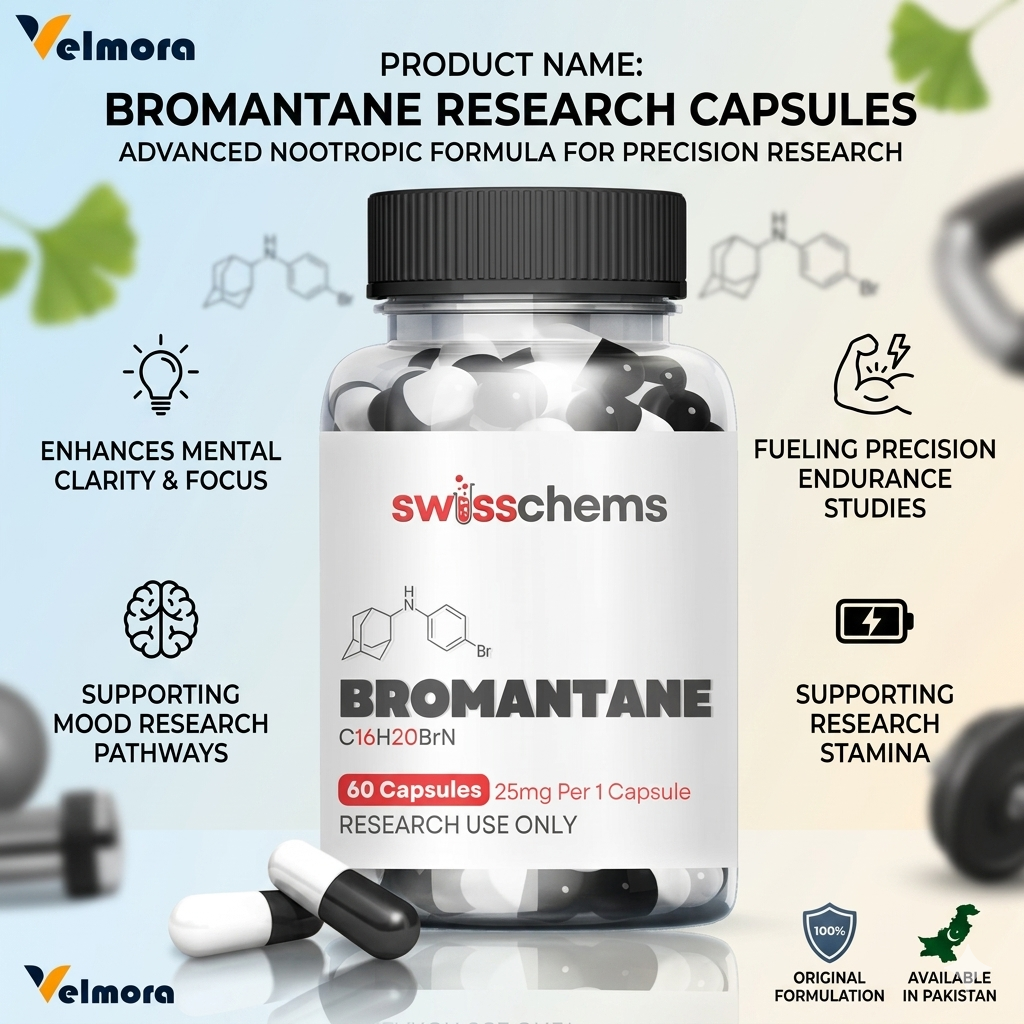 Buy Bromantane 25mg 60 Capsules In Pakistan - SwissChems - Buy Best Quality Peptides, SARMS thumbnail 2