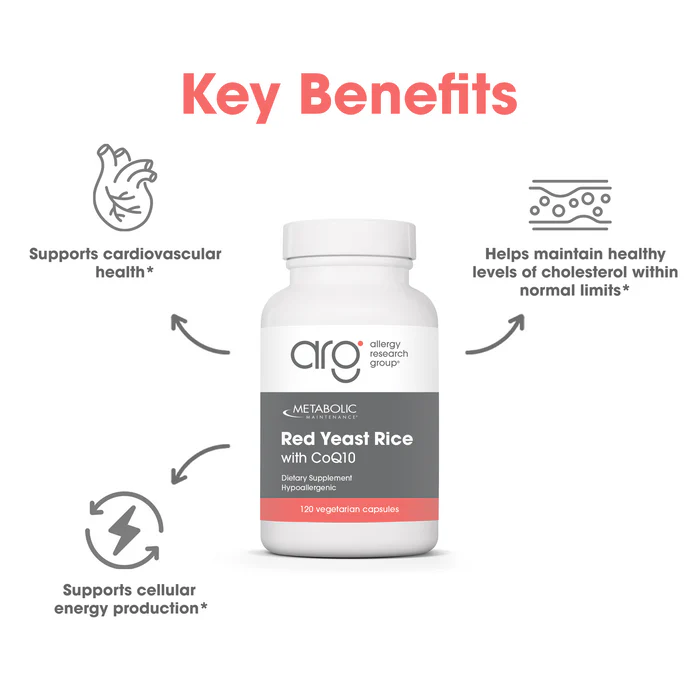 Allergy Research Group Metabolic Maintenance® Red Yeast Rice with CoQ10 thumbnail 2