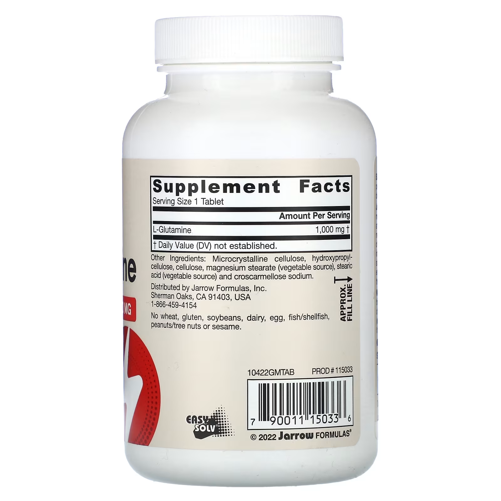 Jarrow Formulas, L-Glutamine, 1,000 mg, 100 Tablets In Pakistan thumbnail 2