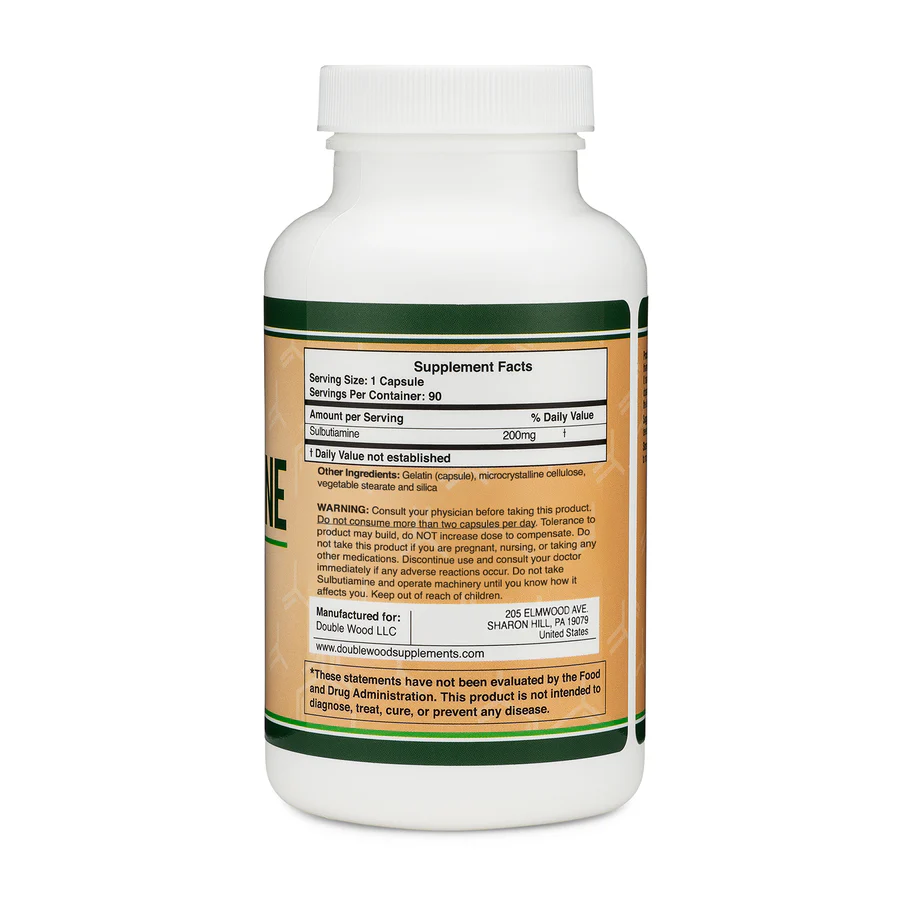 Double Wood Sulbutiamine 200mg Capsules in Pakistan thumbnail 2