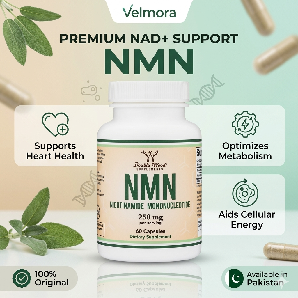 Double Wood NMN Nicotinamide Mononucleotide 250 Mg Per Serving 60 Capsules thumbnail 2