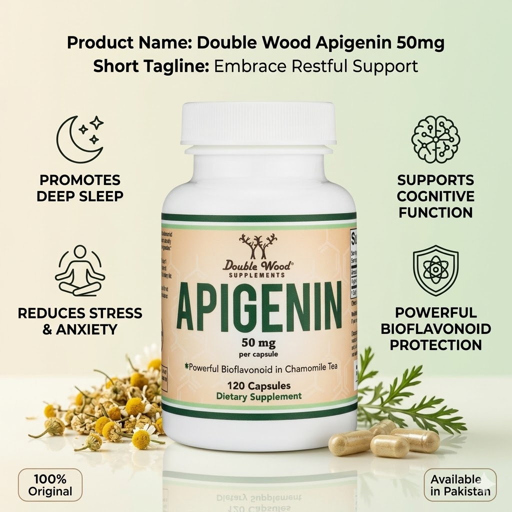 Double Wood Apigenin 50mg 120 Capsules thumbnail 3