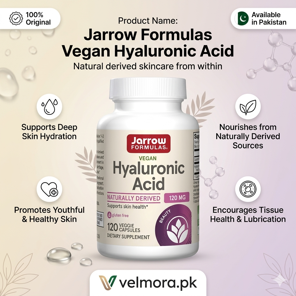 Jarrow Formulas Hyaluronic ACID 120 Veggie Capsules Pakistan thumbnail 2