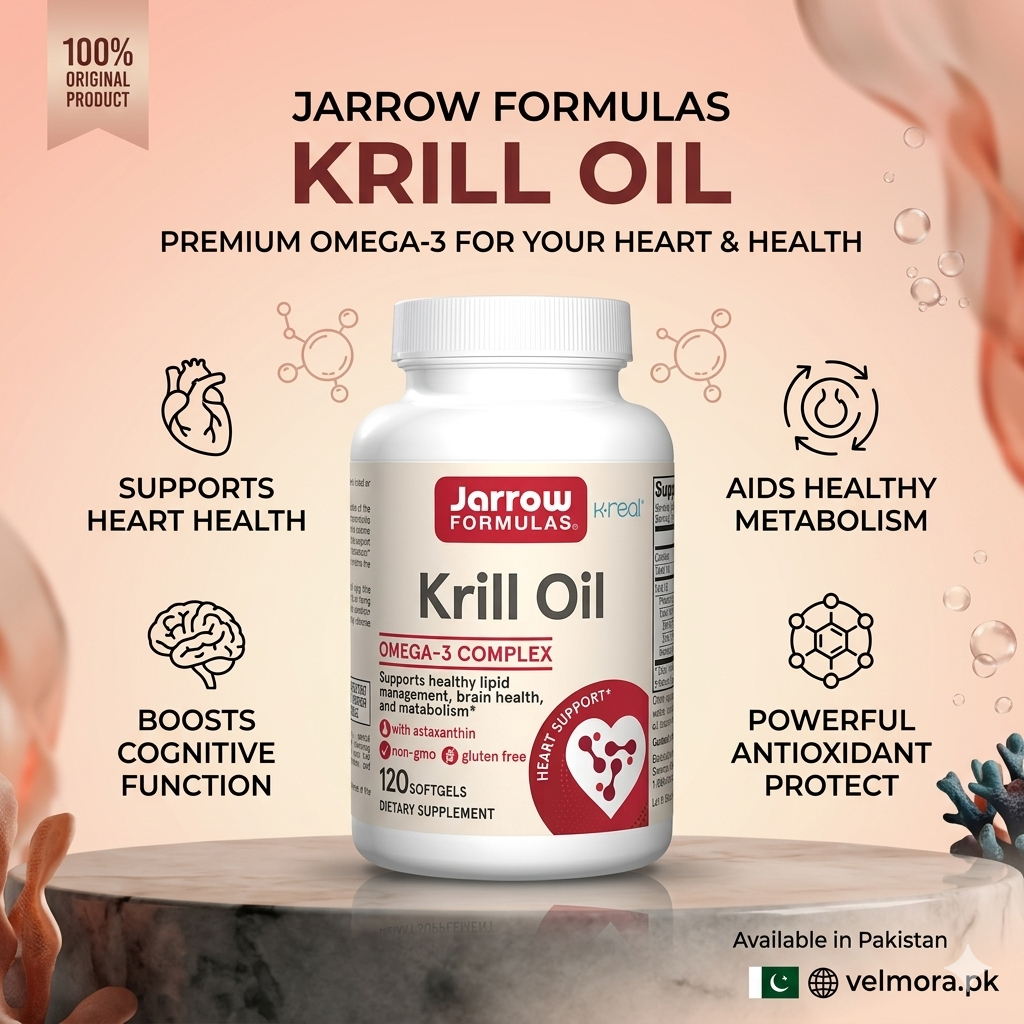 Jarrow Formulas Krill Oil 600 mg 120 Softgels in Pakistan thumbnail 2