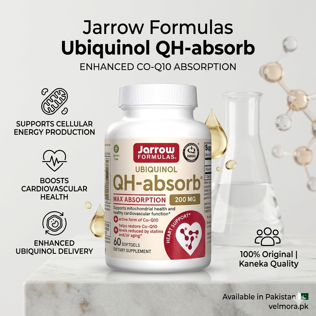 Jarrow Formulas Ubiquinol Qh-absorb 200 Mg 60 Softgels In Pakistan thumbnail 2