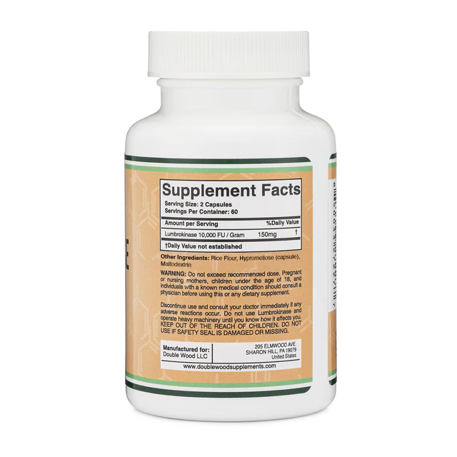 Double Wood Lumbrokinase 150mg Capsules in Pakistan thumbnail 2
