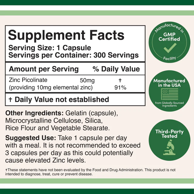 Double Wood Zinc Picolinate Supplement in Pakistan thumbnail 2