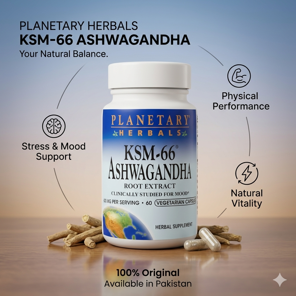 Planetary Herbals KSM-66 Ashwagandha Root Extract - 600 mg Capsules thumbnail 2