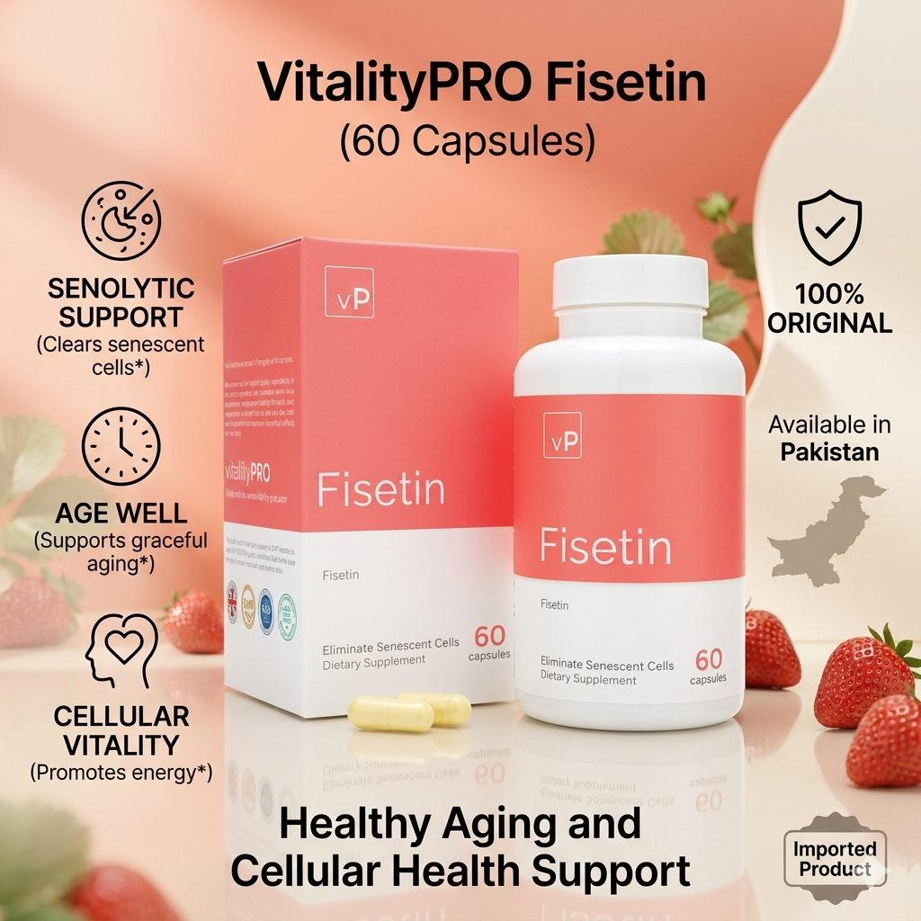 Vp Vitality Pro Fisetin 100 Mg 60 Capsules Pakistan | Velmora.pk thumbnail 2